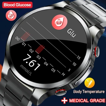 2023 Нивото на захар в кръвта, ЕКГ + ТОЧКИ, умни часовници за мъже, сърдечен ритъм, кислород в кръвта, умни часовници за здравето, дамски часовници, водоустойчиви спортни часовници за Xiaomi
