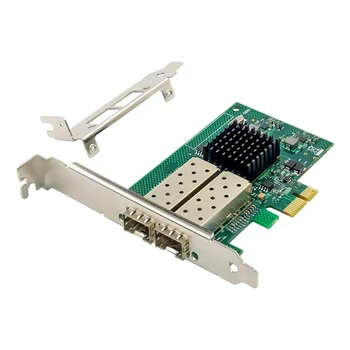 82576EB Мрежова карта Gigabit сървър PCI-E X1, Двухпортовая Оптоволоконная мрежова карта SFP E1G42EF, Оптоволоконная мрежова карта