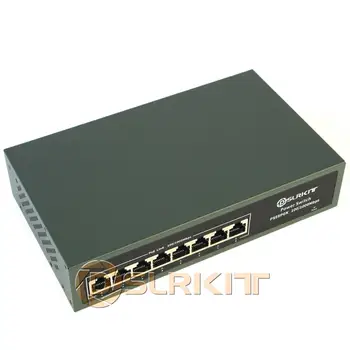 DSLRKIT ВСИЧКИ gigabit 8 порта PoE + комутатор 802.3 at af с мощност 120 W по Ethernet