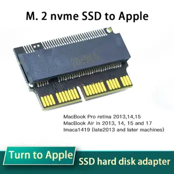M. 2 NVME до 2013-2017 MacBookPro AIR на Apple SSD карта адаптер с една /две твердотельными флашки SSD Адаптер за свързване на компютър