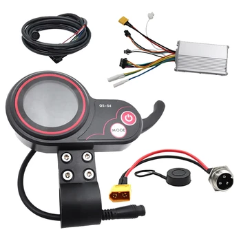 QS-S4 72V Измерител на LCD дисплея на педала на газта с палеца на + 48V 800W Контролер + Комплект XT-60 Само за електрически Скутер Zero 11X 6PIN Дисплей