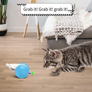 Автоматично интерактивни играчки за котки, мишки, котенца, които играят на топка, електронни плъх, котка, играчки за помещения с led подсветка, опашка, умна играчка за лов на котки
