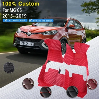 Луксозни автомобилни постелки за MG GS AS21 2015 2016 2017 2018 2019, водоустойчиви защитни облицовки, подови килими, кални автомобилни аксесоари
