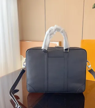 Мъжки новото портфолио, бизнес чанта за багаж на къси разстояния, голяма простор, през едно рамо, с наклонена оседланностью, лесна чанта за лаптоп за работа