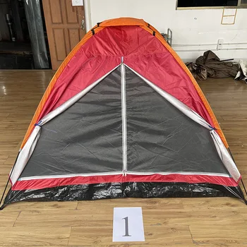 Открит палатка за нощуване на 4 човека, аксесоари за плажен къмпинг, однослойная преносим палатка за двойки