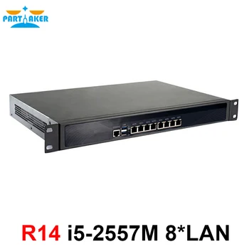 Причастник 1U сървър е компютър с 8 гигабитным порт lan, vpn рутер wlan i5 2557M мрежово устройство за сигурност