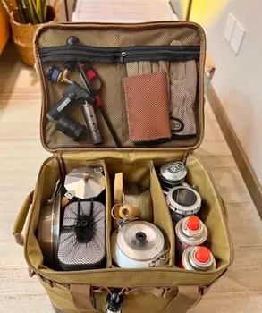 Туристическа чанта за съхранение на храна, голяма лампа за багаж, чанта за съдове, походный инструмент, туристическа чанта за пикник