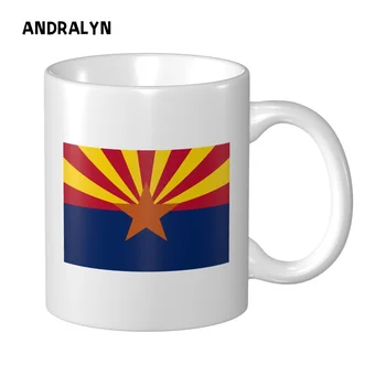 Флаг Аризона, керамична чаша за 10 грама, персонални печат, изображение, лого, текст